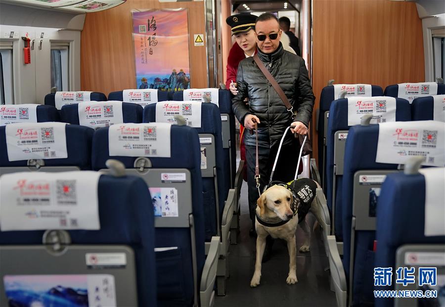 （社会）（2）导盲犬坐高铁：让视障旅客出行无障碍