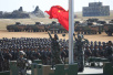 庆祝中国人民解放军建军90周年阅兵：举行升旗仪式