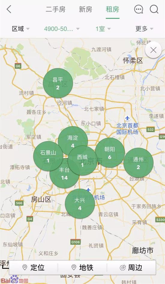 北京租房报告:四环内没有一间低于2000元的单间